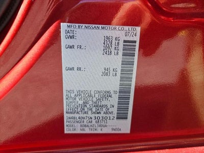 2025 Nissan Altima SV FWD