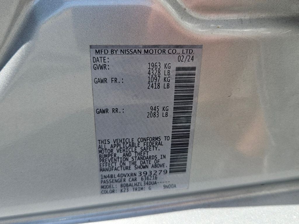 2024 Nissan Altima SV FWD