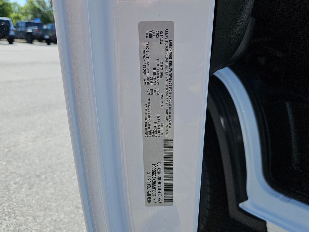 2025 RAM ProMaster 2500 Cargo Van Tradesman Low Roof 136' WB w/Pass Seat