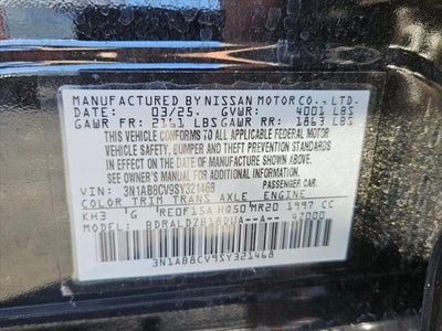 2025 Nissan Sentra SV