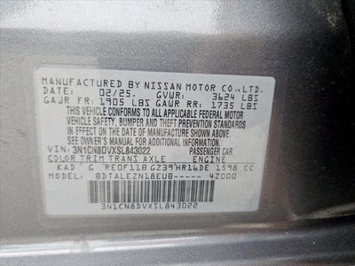 2025 Nissan Versa 1.6 S