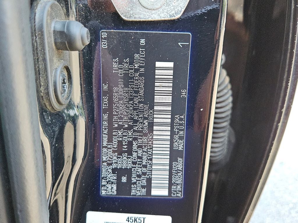 2010 Toyota Tundra Grade 5.7L V8