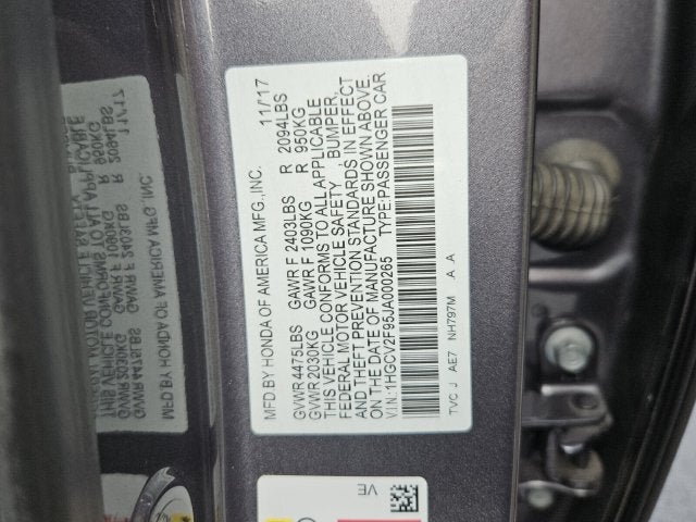 2018 Honda Accord Touring 2.0T