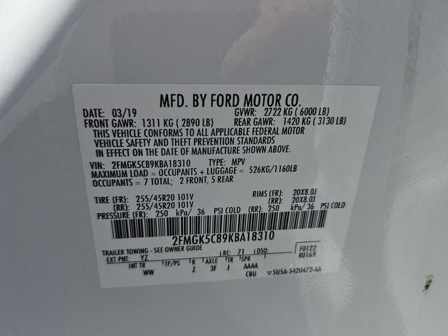 2019 Ford Flex SEL