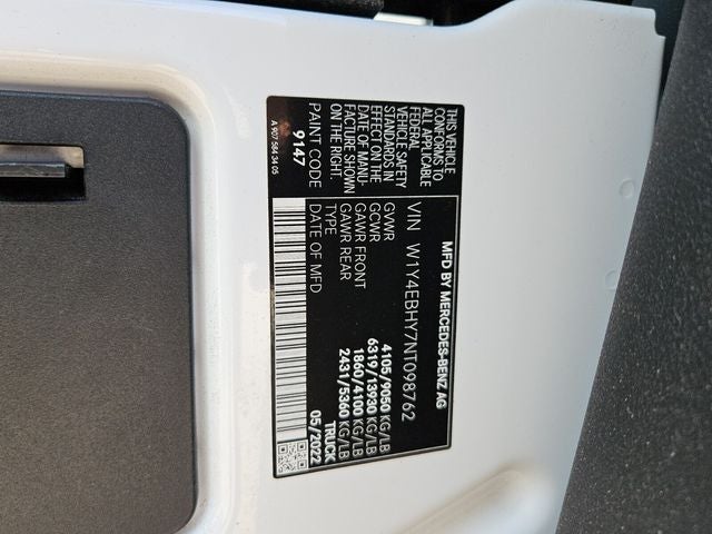 2022 Mercedes-Benz Sprinter 2500 Standard Roof V6