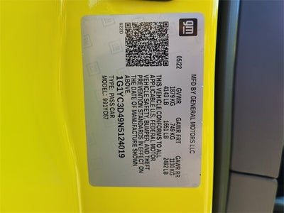 2022 Chevrolet Corvette Stingray 3LT