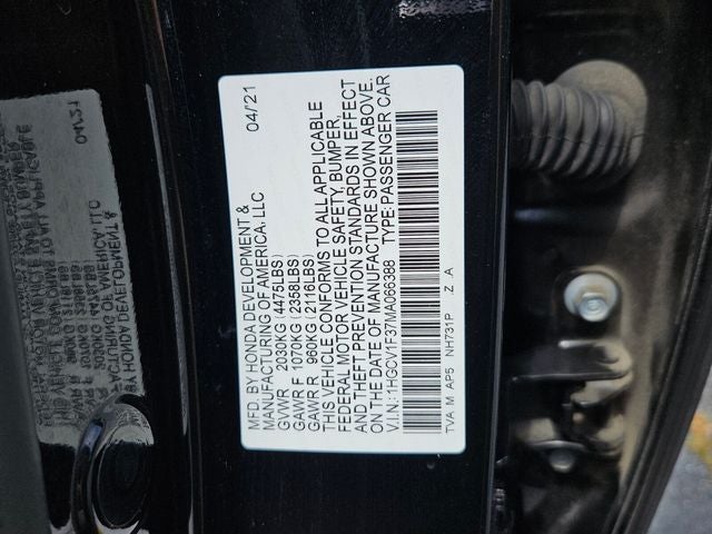 2021 Honda Accord Sport