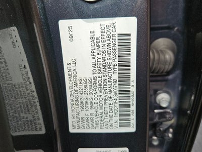 2025 Honda Accord SE