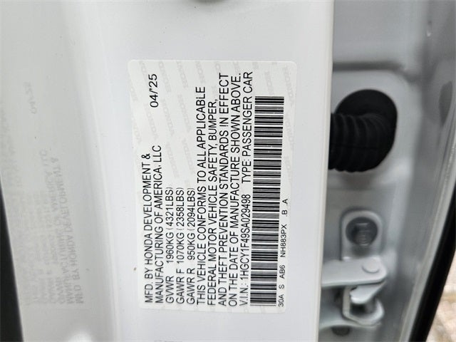 2025 Honda Accord SE