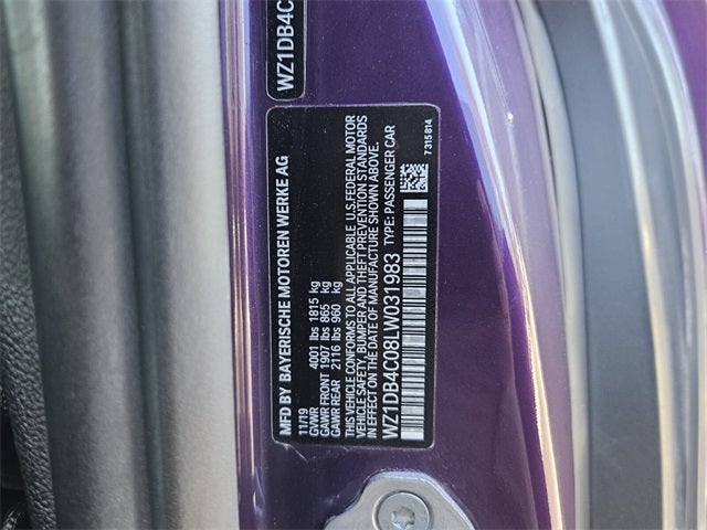 2020 Toyota Supra 3.0